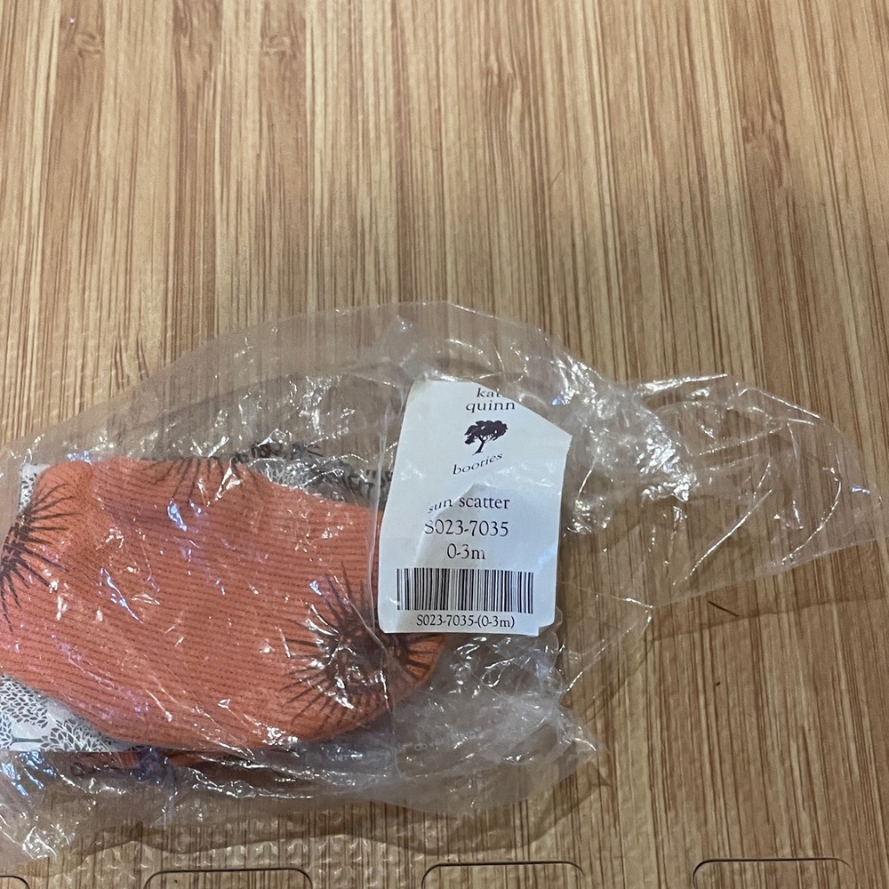 Orange and Black Baby Beanie